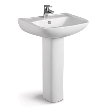 China Pedestal Sink Indoor Badezimmer runden Waschbecken und Waschbecken